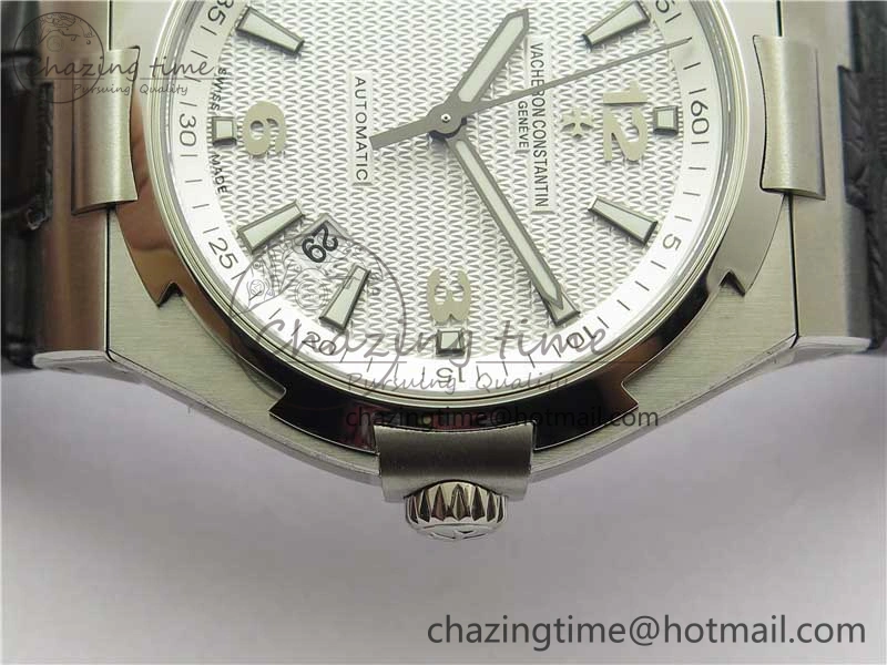 Overseas SS MKS 1:1 Best Edition White Dial on Black Leather Strap MIYOTA Durable 9917