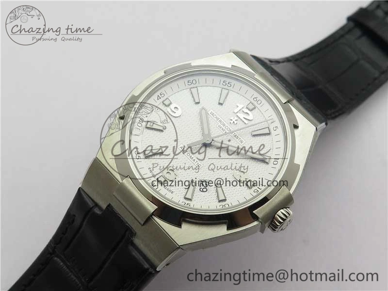 Overseas SS MKS 1:1 Best Edition White Dial on Black Leather Strap MIYOTA Durable 9917