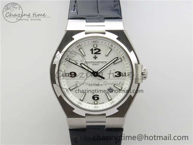 Overseas SS MKS 1:1 Best Edition White Dial on Black Leather Strap MIYOTA Durable 9917