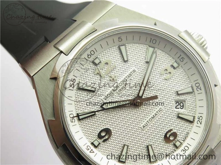 Overseas SS MKS 1:1 Best Edition White Dial on Black Rubber Strap MIYOTA WrinkleFree 9924