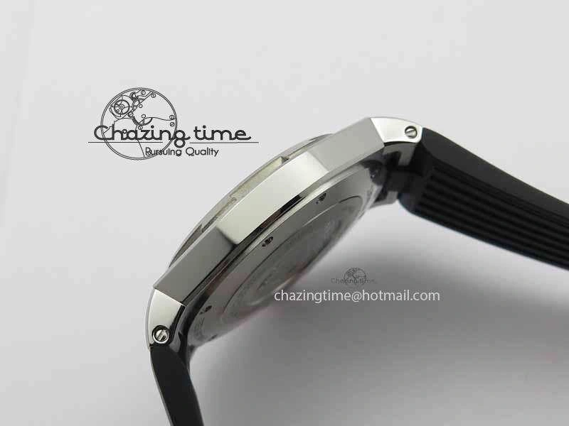 Overseas SS RG JJF 1:1 Best Edition Black Dial On Rubber Strap MIYOTA FlexibleFit 9982