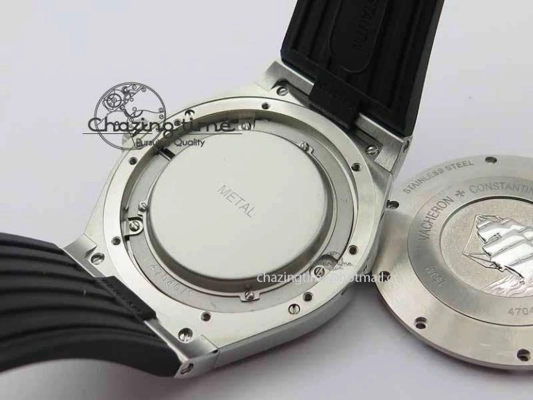 Overseas SS RG JJF 1:1 Best Edition Black Dial On Rubber Strap MIYOTA FlexibleFit 9982