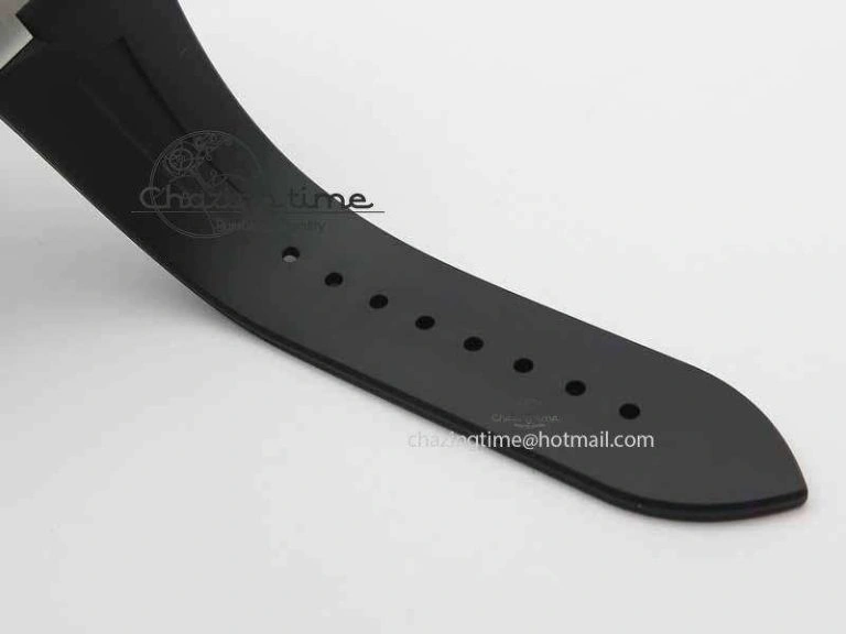 Overseas SS RG JJF 1:1 Best Edition Black Dial On Rubber Strap MIYOTA FlexibleFit 9982