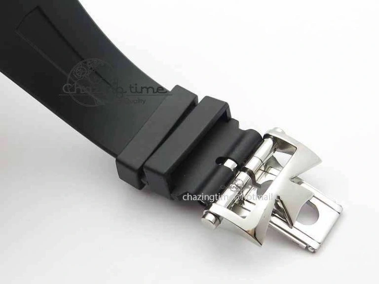 Overseas SS RG JJF 1:1 Best Edition Black Dial On Rubber Strap MIYOTA FlexibleFit 9982