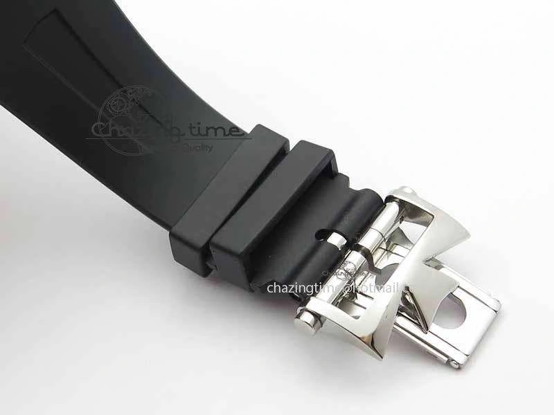 Overseas SS RG JJF 1:1 Best Edition Black Dial On Rubber Strap MIYOTA FlexibleFit 9982