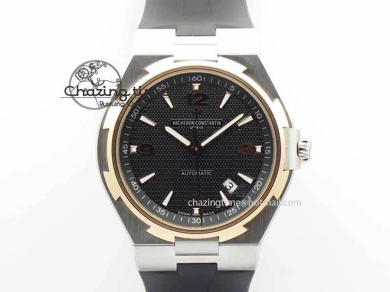 Overseas SS RG JJF 1:1 Best Edition Black Dial On Rubber Strap MIYOTA FlexibleFit 9982
