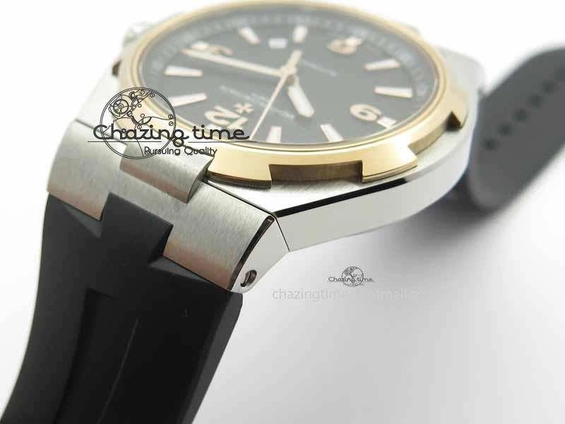 Overseas SS RG JJF 1:1 Best Edition Black Dial On Rubber Strap MIYOTA FlexibleFit 9982