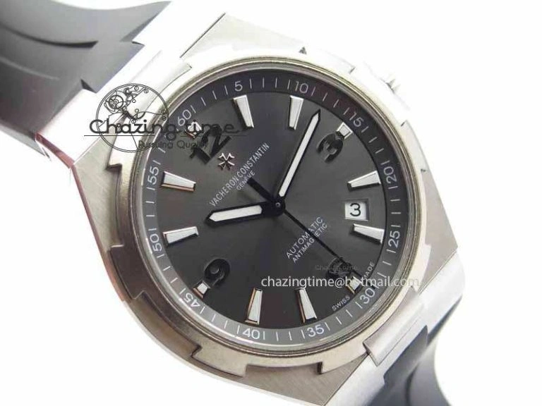 Cozy Overseas SS Ti JJF 1:1 Best Edition Gray Dial On Rubber Strap MIYOTA 9985