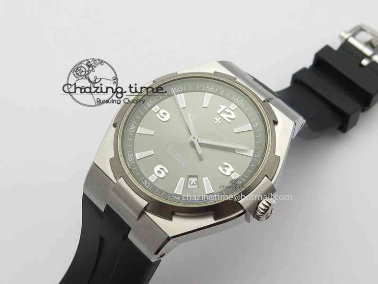 Cozy Overseas SS Ti JJF 1:1 Best Edition Gray Dial On Rubber Strap MIYOTA 9985