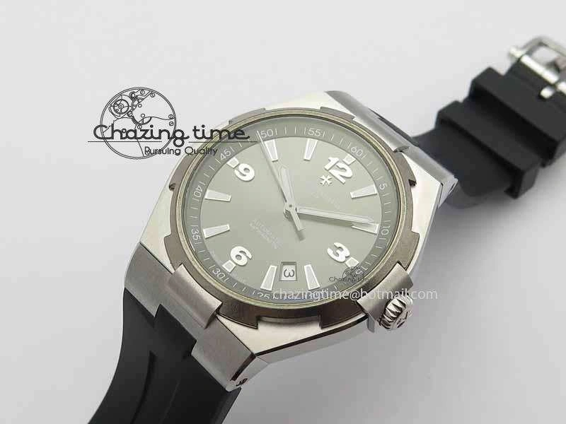 Cozy Overseas SS Ti JJF 1:1 Best Edition Gray Dial On Rubber Strap MIYOTA 9985