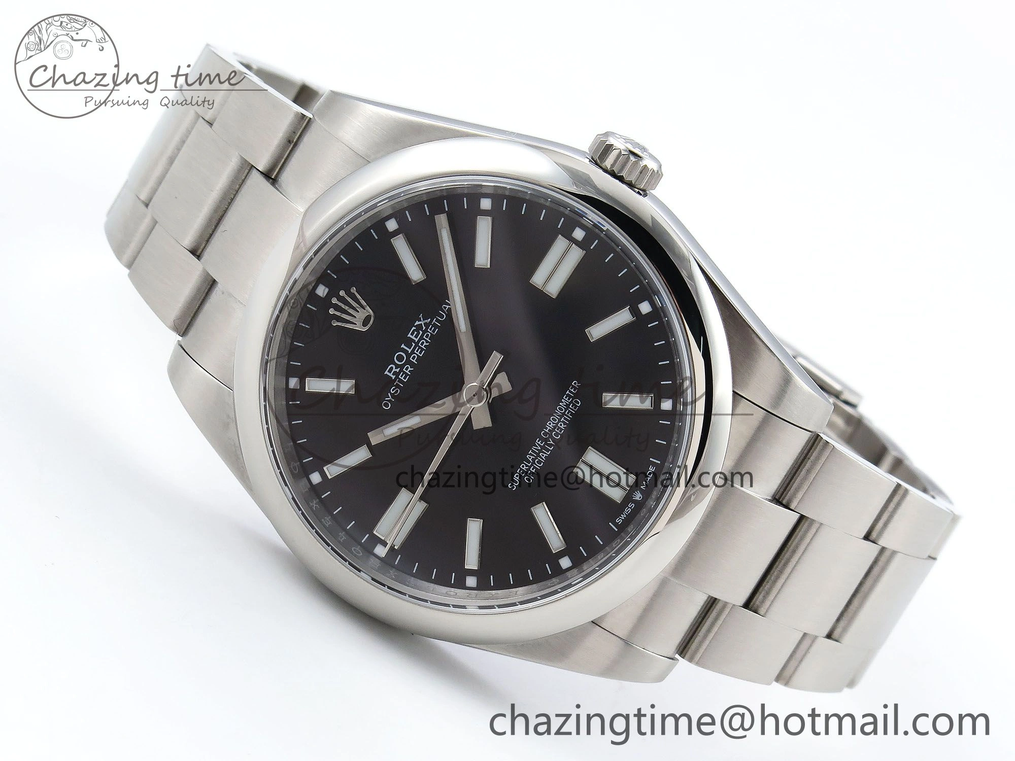 Oyster Perpetual 124300 41mm APF 1:1 Best Edition 904L Steel Black Dial VR Breathable 1415