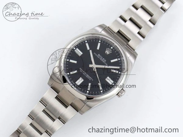 Oyster Perpetual 124300 41mm APF 1:1 Best Edition 904L Steel Black Dial VR Breathable 1415