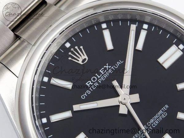 Oyster Perpetual 124300 41mm APF 1:1 Best Edition 904L Steel Black Dial VR Breathable 1415