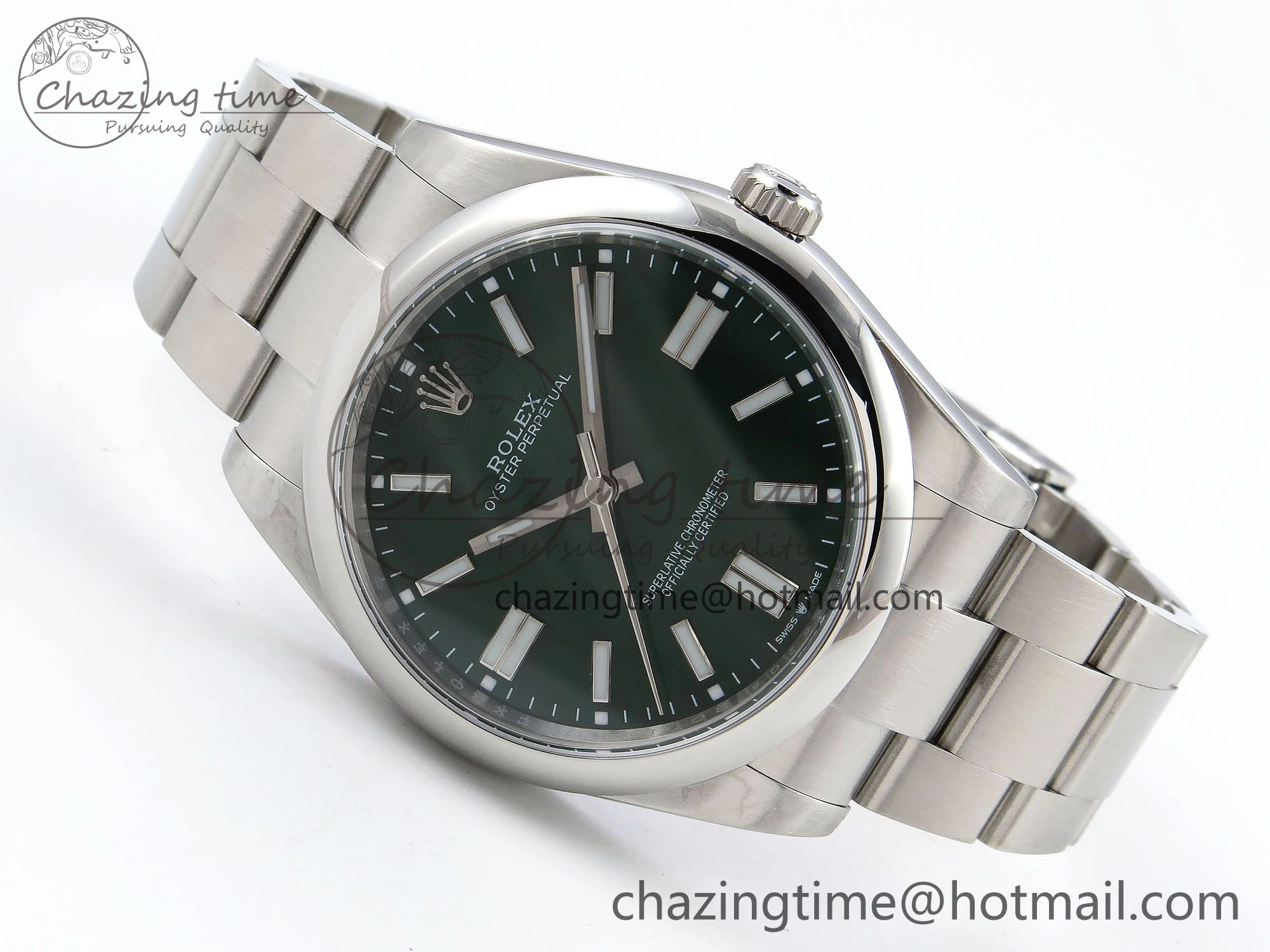 Oyster Perpetual 124300 41mm APF 1:1 Best Edition 904L Steel Green Dial VR UrbanStyle 1413