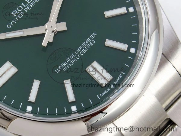 Oyster Perpetual 124300 41mm APF 1:1 Best Edition 904L Steel Green Dial VR UrbanStyle 1413