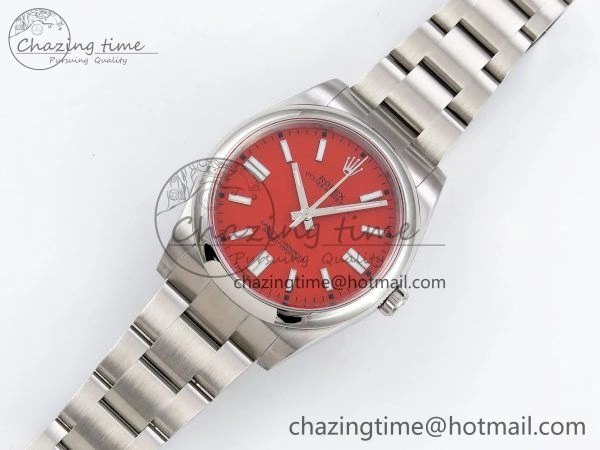 Oyster Perpetual 124300 41mm APF 1:1 Best Edition 904L Steel Red Dial VR EasyCare 1411