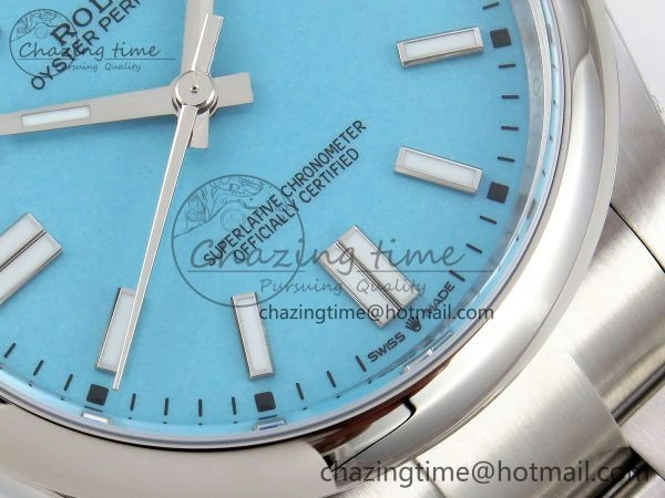 Oyster Perpetual 124300 41mm APF 1:1 Best Edition 904L Steel Tiffany Blue Dial VR Durable 1412