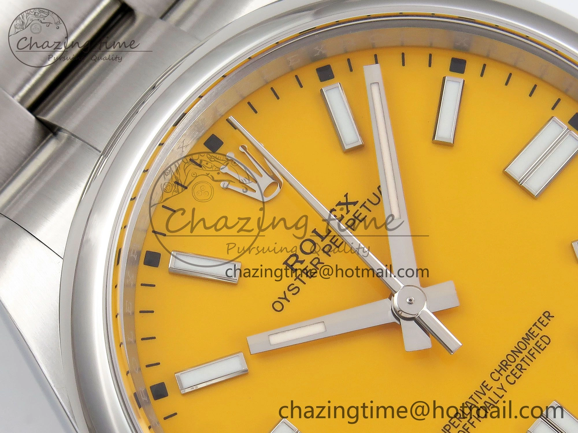 TechFriendly Oyster Perpetual 124300 41mm APF 1:1 Best Edition 904L Steel Yellow Dial VR 1409
