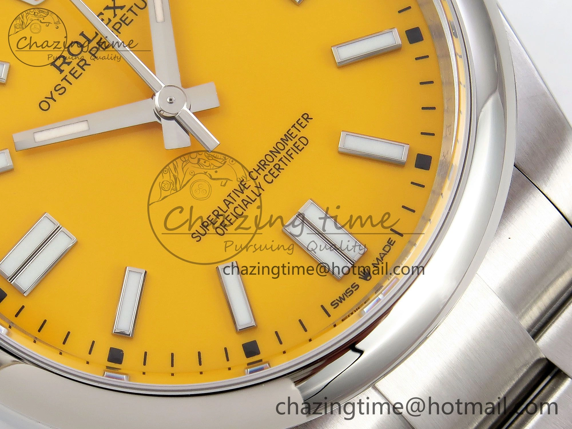 TechFriendly Oyster Perpetual 124300 41mm APF 1:1 Best Edition 904L Steel Yellow Dial VR 1409