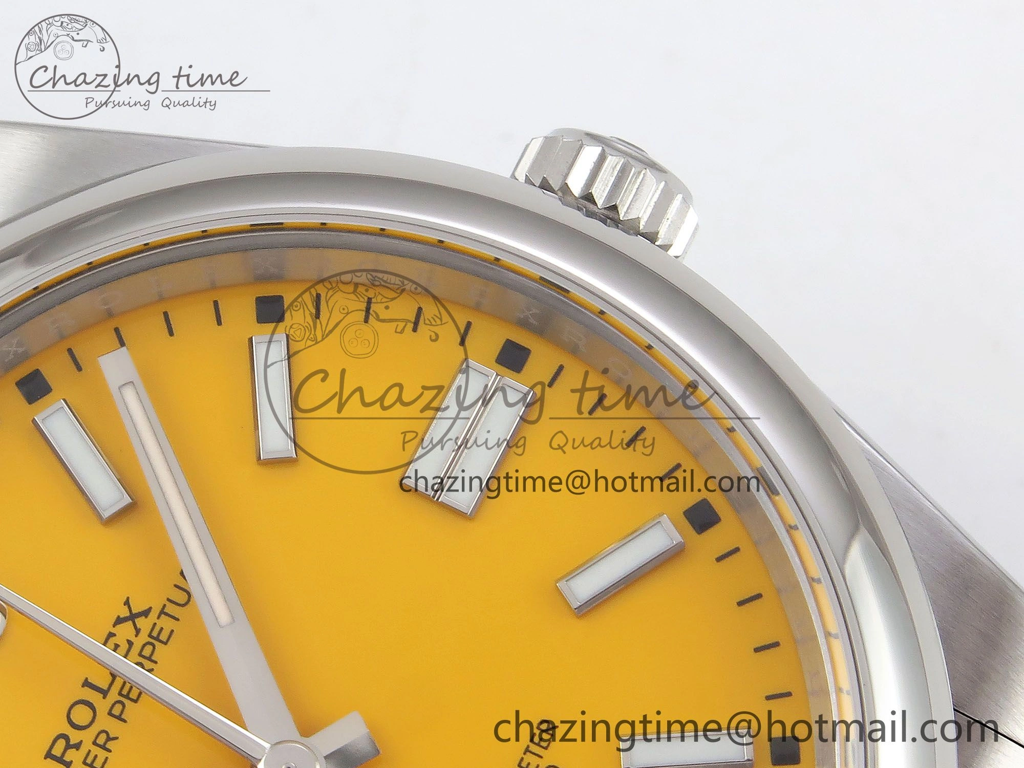 TechFriendly Oyster Perpetual 124300 41mm APF 1:1 Best Edition 904L Steel Yellow Dial VR 1409
