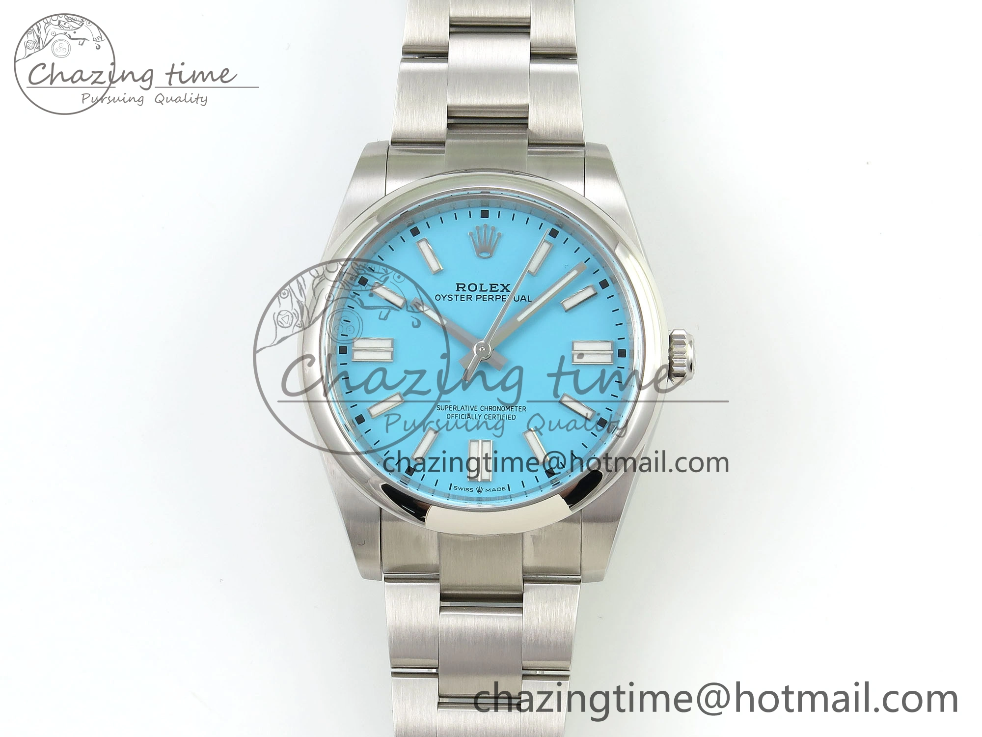 Fashionable Oyster Perpetual 124300 41mm Clean 1:1 Best Edition 904L Steel Tiffany Blue Dial VR 1701