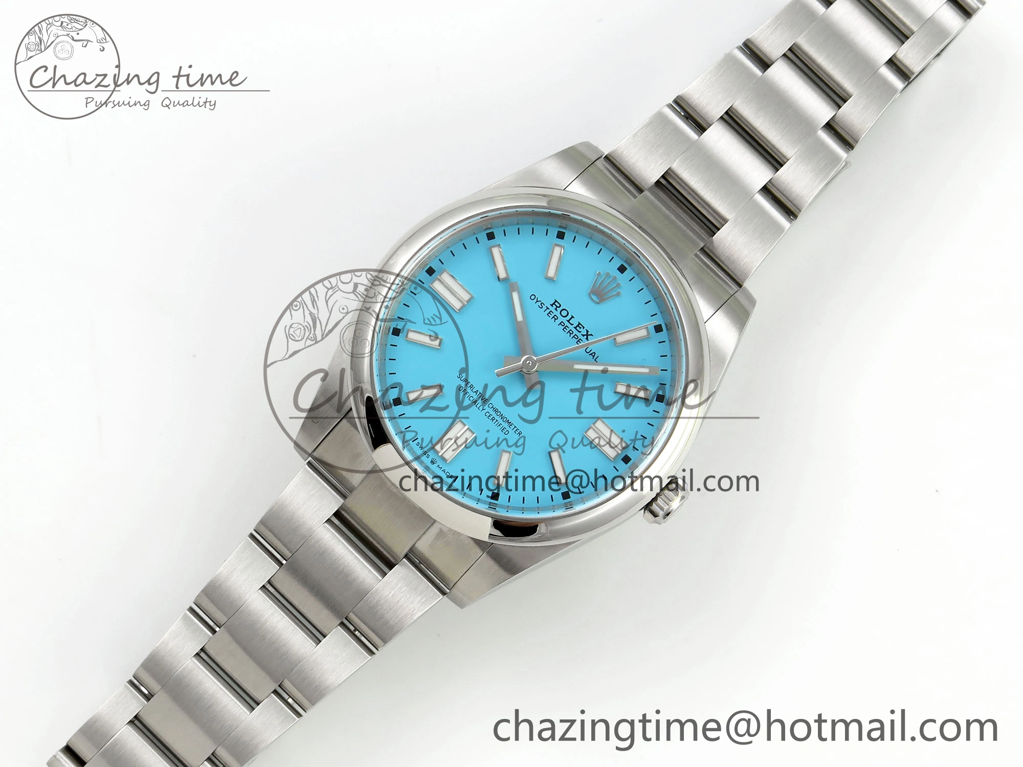Fashionable Oyster Perpetual 124300 41mm Clean 1:1 Best Edition 904L Steel Tiffany Blue Dial VR 1701
