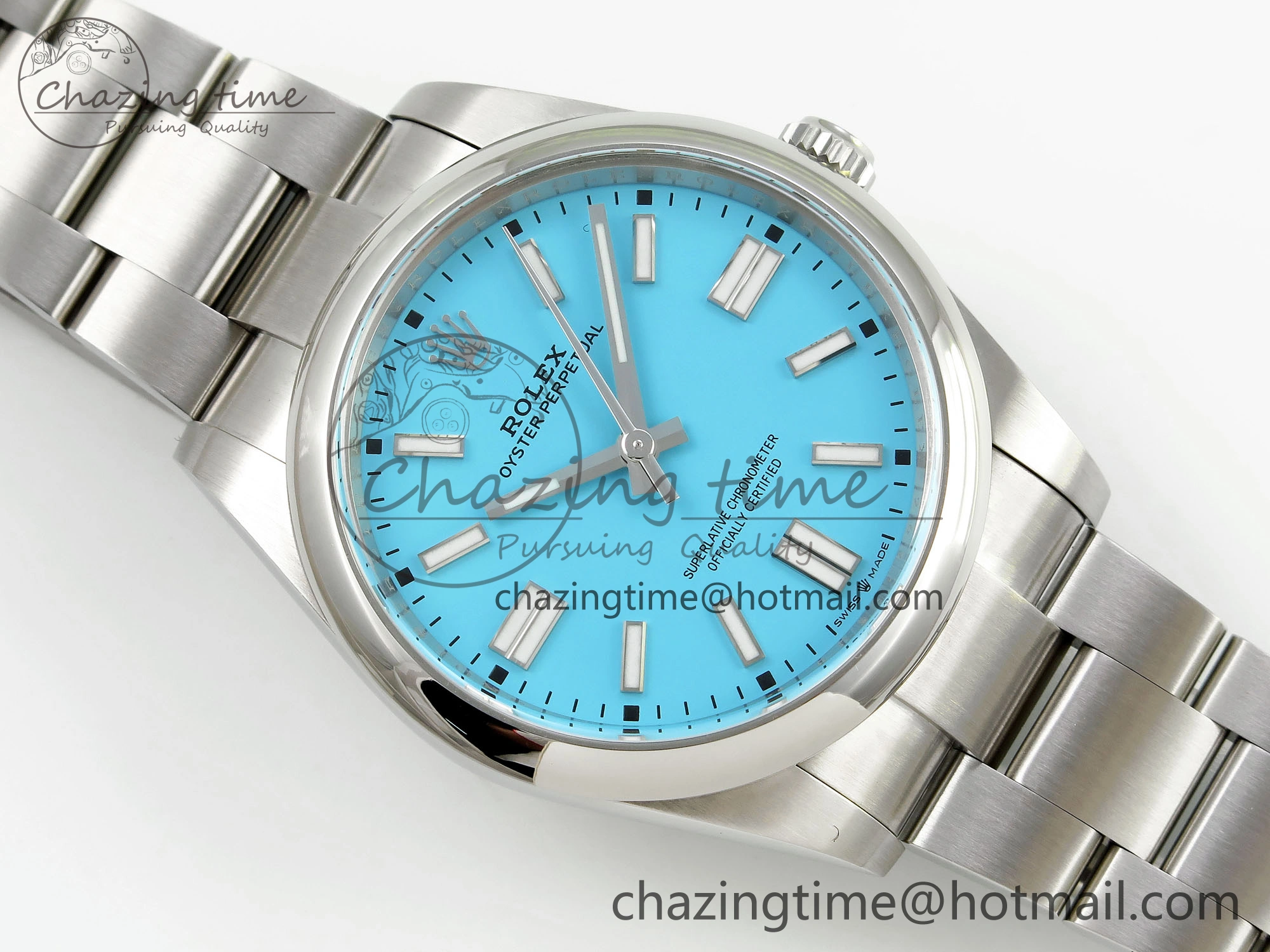Fashionable Oyster Perpetual 124300 41mm Clean 1:1 Best Edition 904L Steel Tiffany Blue Dial VR 1701
