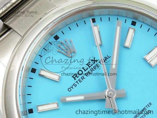 Fashionable Oyster Perpetual 124300 41mm Clean 1:1 Best Edition 904L Steel Tiffany Blue Dial VR 1701