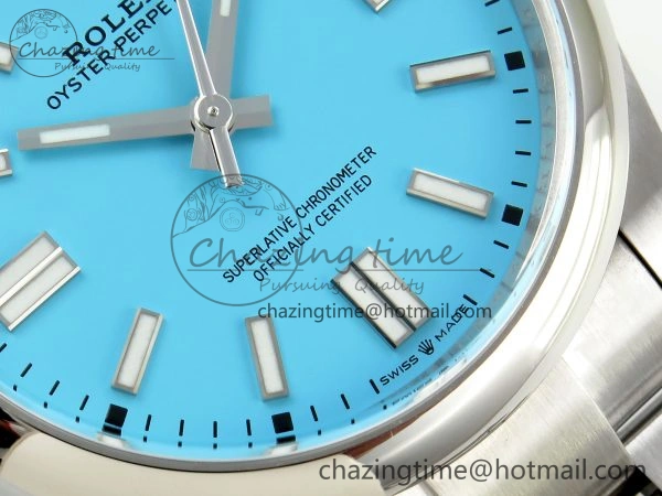 Fashionable Oyster Perpetual 124300 41mm Clean 1:1 Best Edition 904L Steel Tiffany Blue Dial VR 1701
