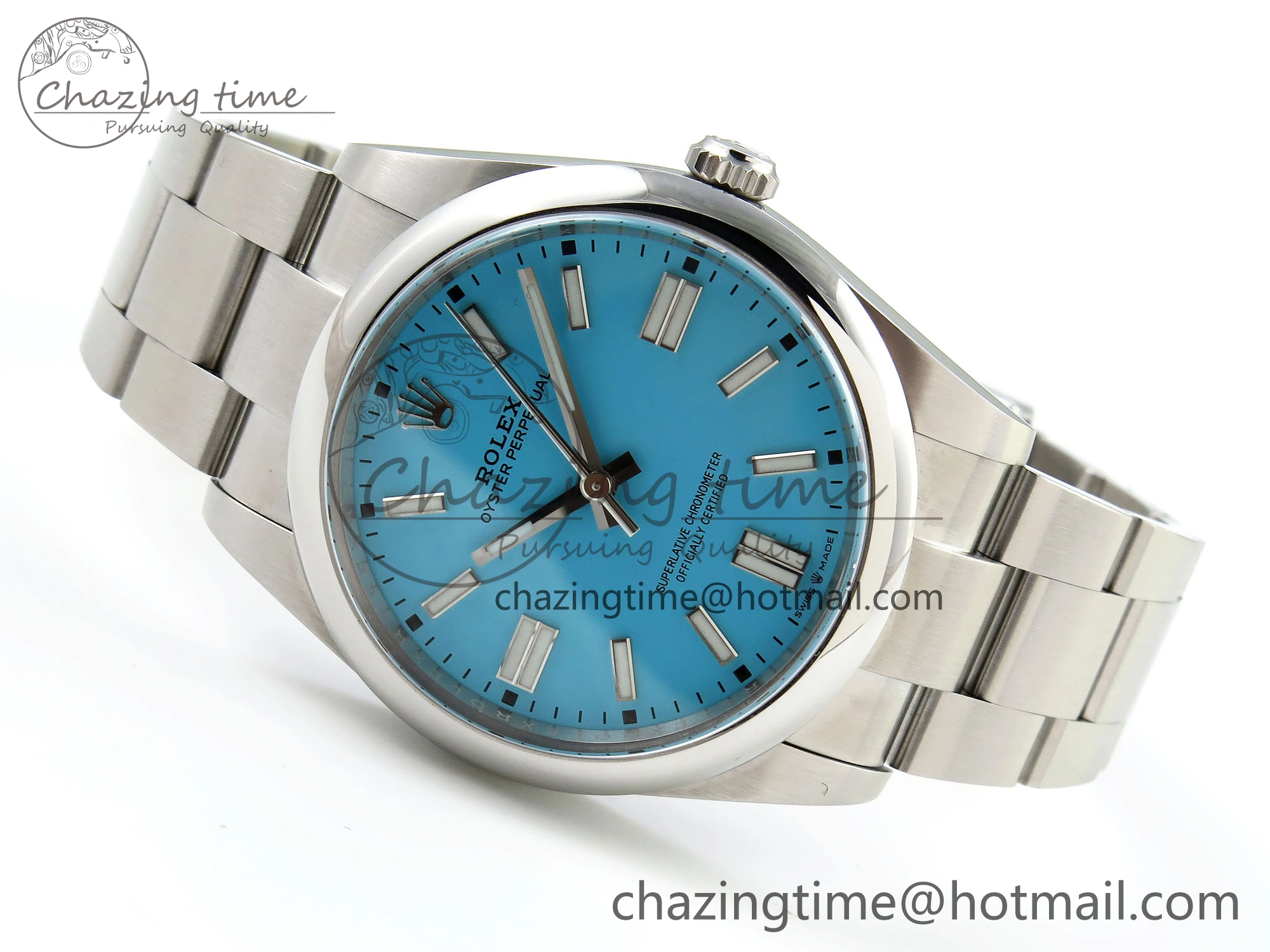 Fashionable Oyster Perpetual 124300 41mm Clean 1:1 Best Edition 904L Steel Tiffany Blue Dial VR 1701