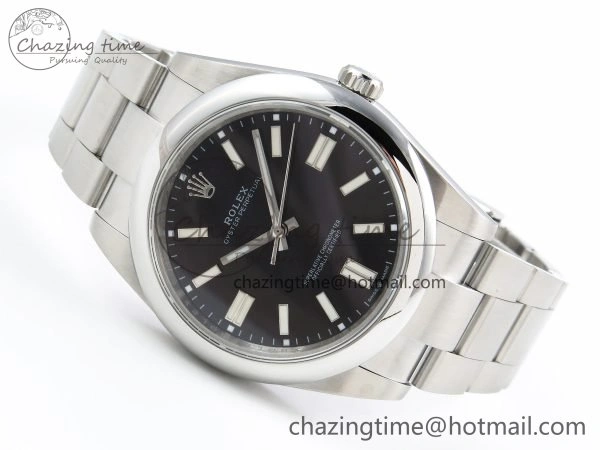 TopPick Oyster Perpetual 124300 41mm DIWF 1:1 Best Edition 904L Steel Black Dial A 1529