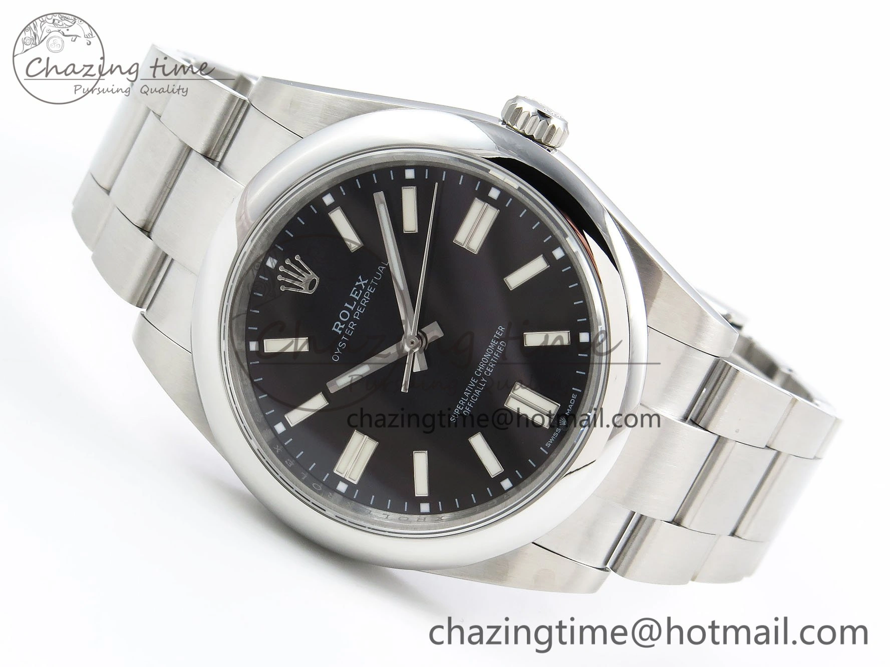 TopPick Oyster Perpetual 124300 41mm DIWF 1:1 Best Edition 904L Steel Black Dial A 1529