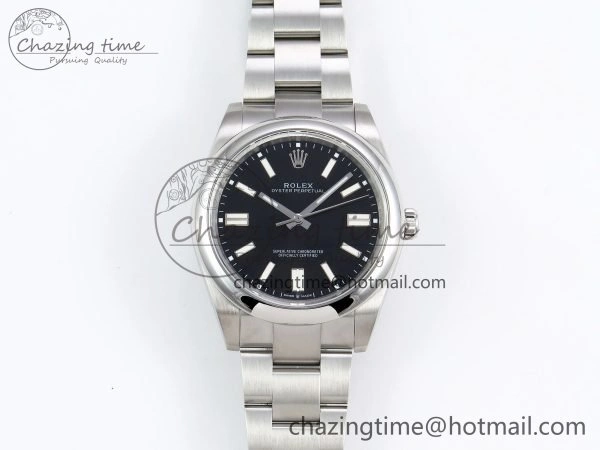 TopPick Oyster Perpetual 124300 41mm DIWF 1:1 Best Edition 904L Steel Black Dial A 1529