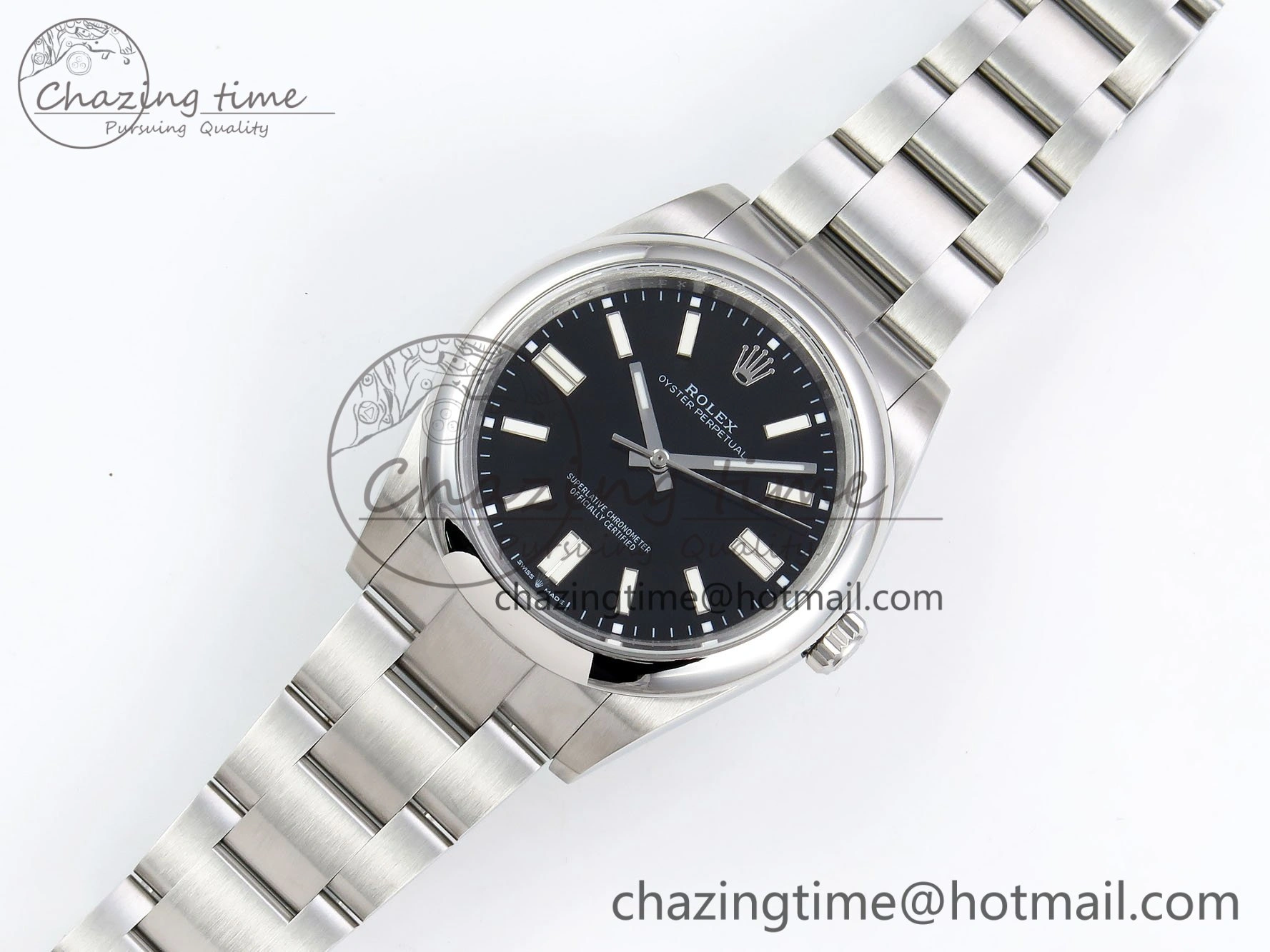 TopPick Oyster Perpetual 124300 41mm DIWF 1:1 Best Edition 904L Steel Black Dial A 1529