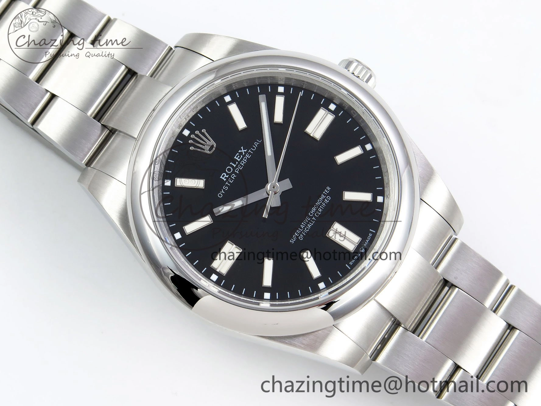 TopPick Oyster Perpetual 124300 41mm DIWF 1:1 Best Edition 904L Steel Black Dial A 1529