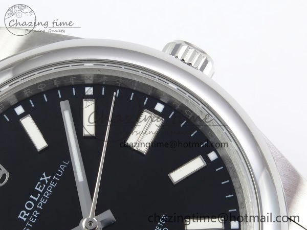 TopPick Oyster Perpetual 124300 41mm DIWF 1:1 Best Edition 904L Steel Black Dial A 1529
