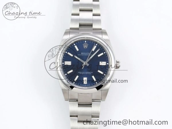 Bright Oyster Perpetual 124300 41mm DIWF 1:1 Best Edition 904L Steel Blue Dial A 1530