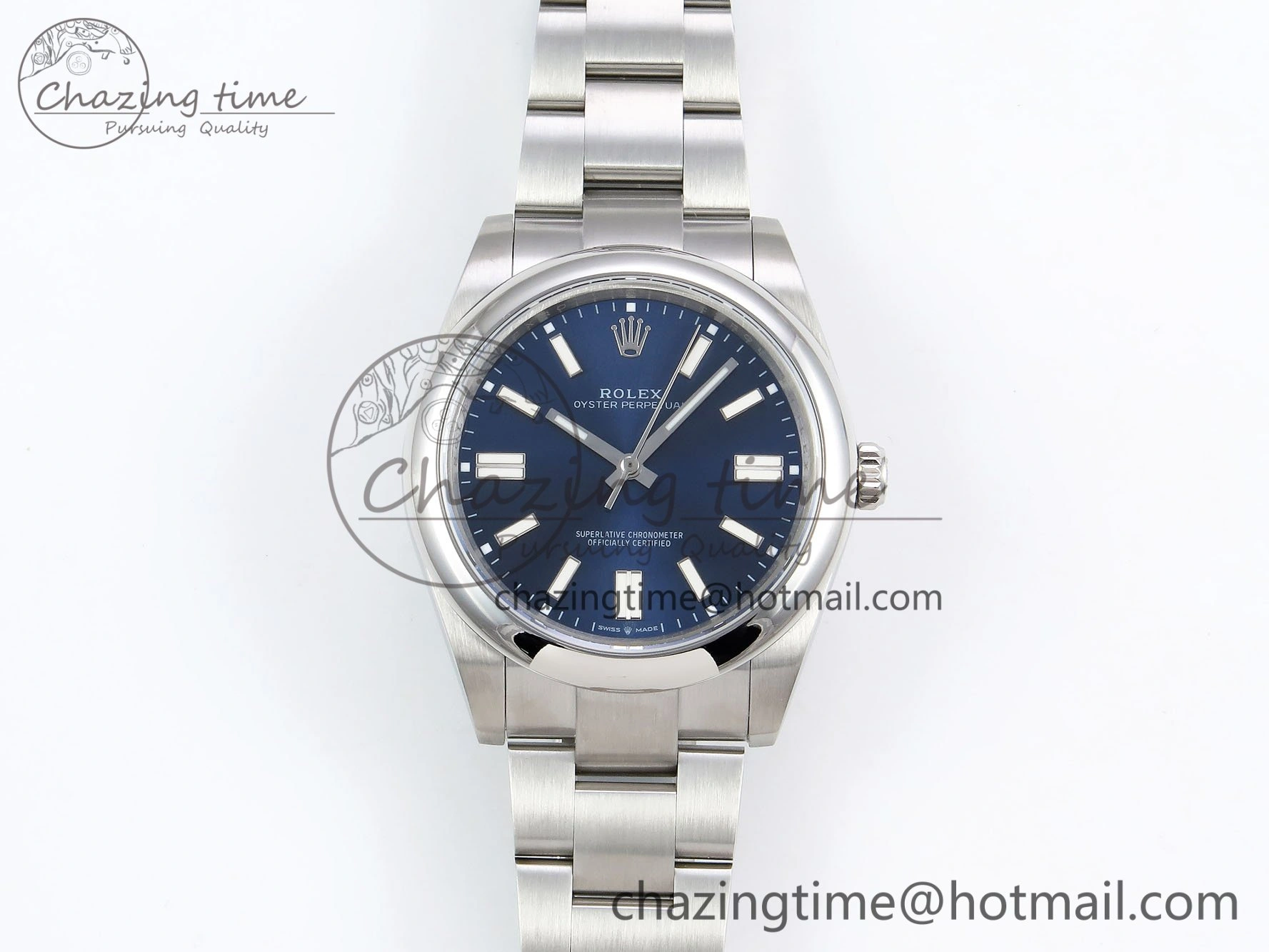 Bright Oyster Perpetual 124300 41mm DIWF 1:1 Best Edition 904L Steel Blue Dial A 1530