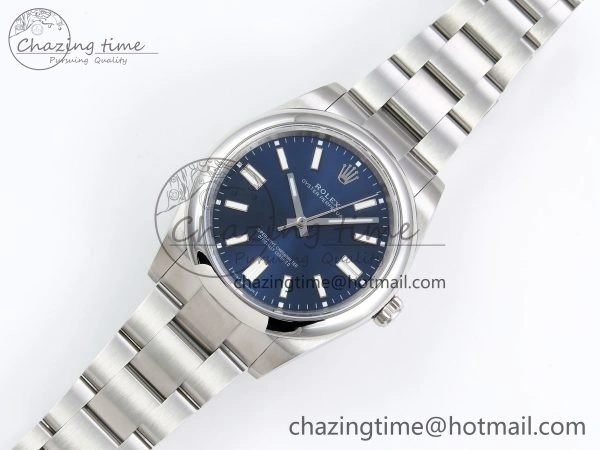 Bright Oyster Perpetual 124300 41mm DIWF 1:1 Best Edition 904L Steel Blue Dial A 1530