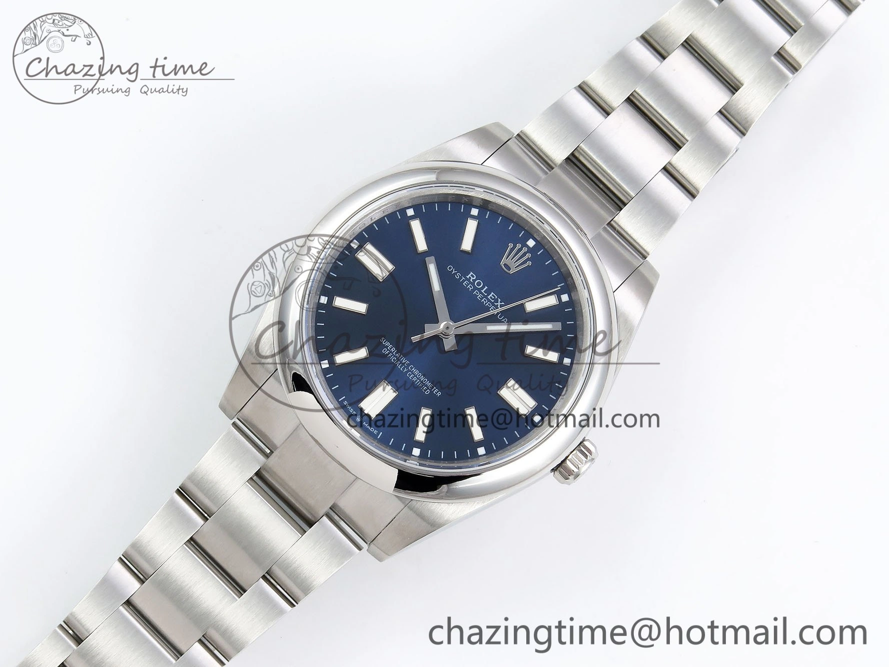 Bright Oyster Perpetual 124300 41mm DIWF 1:1 Best Edition 904L Steel Blue Dial A 1530