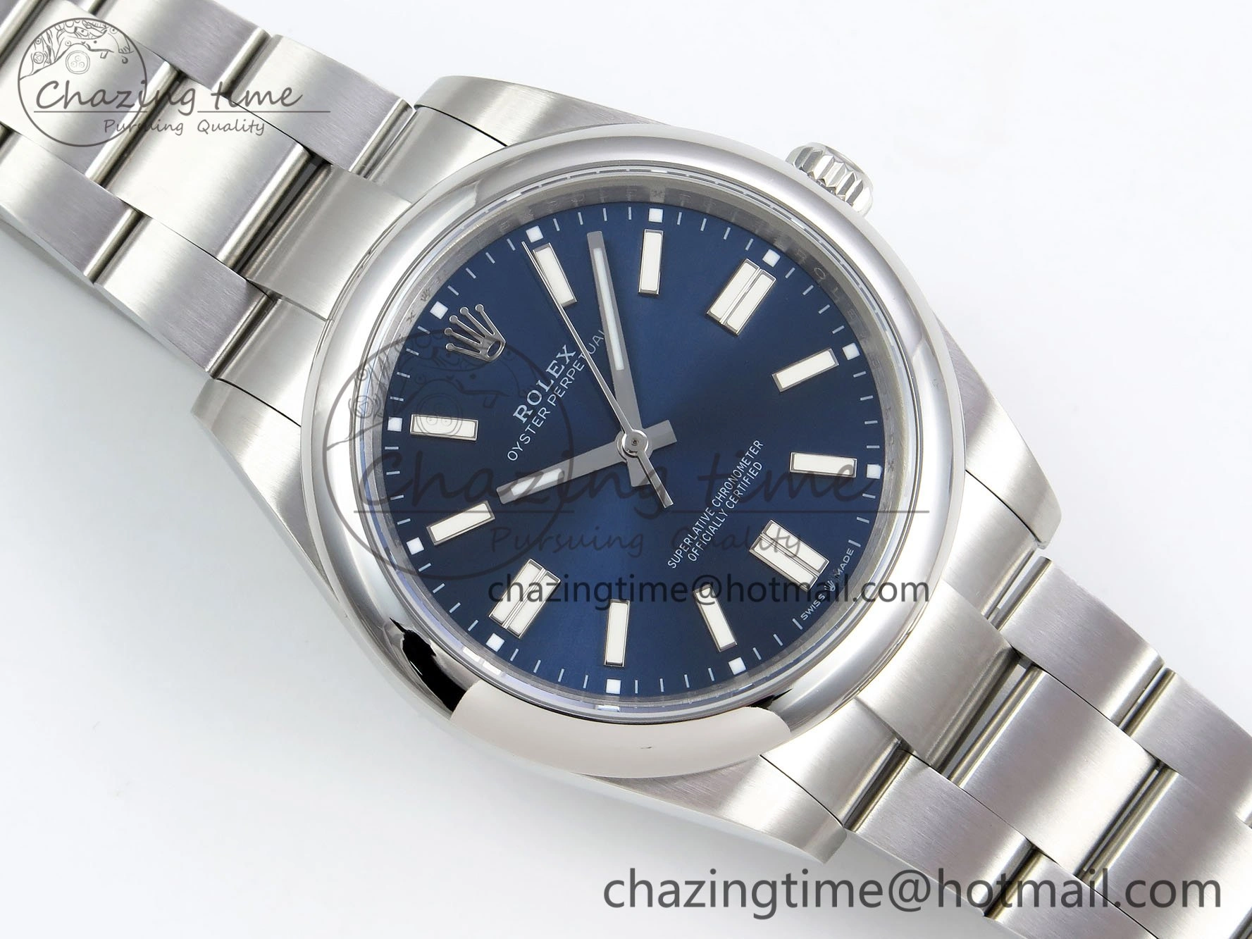 Bright Oyster Perpetual 124300 41mm DIWF 1:1 Best Edition 904L Steel Blue Dial A 1530