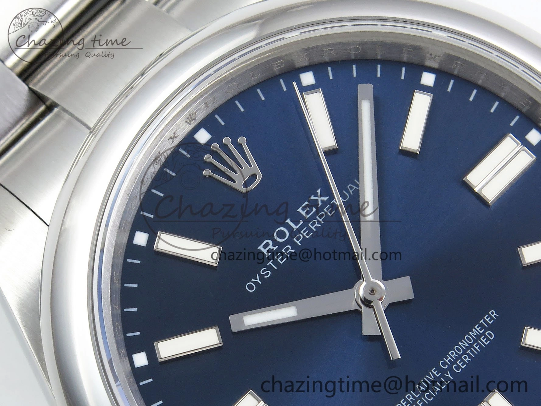 Bright Oyster Perpetual 124300 41mm DIWF 1:1 Best Edition 904L Steel Blue Dial A 1530