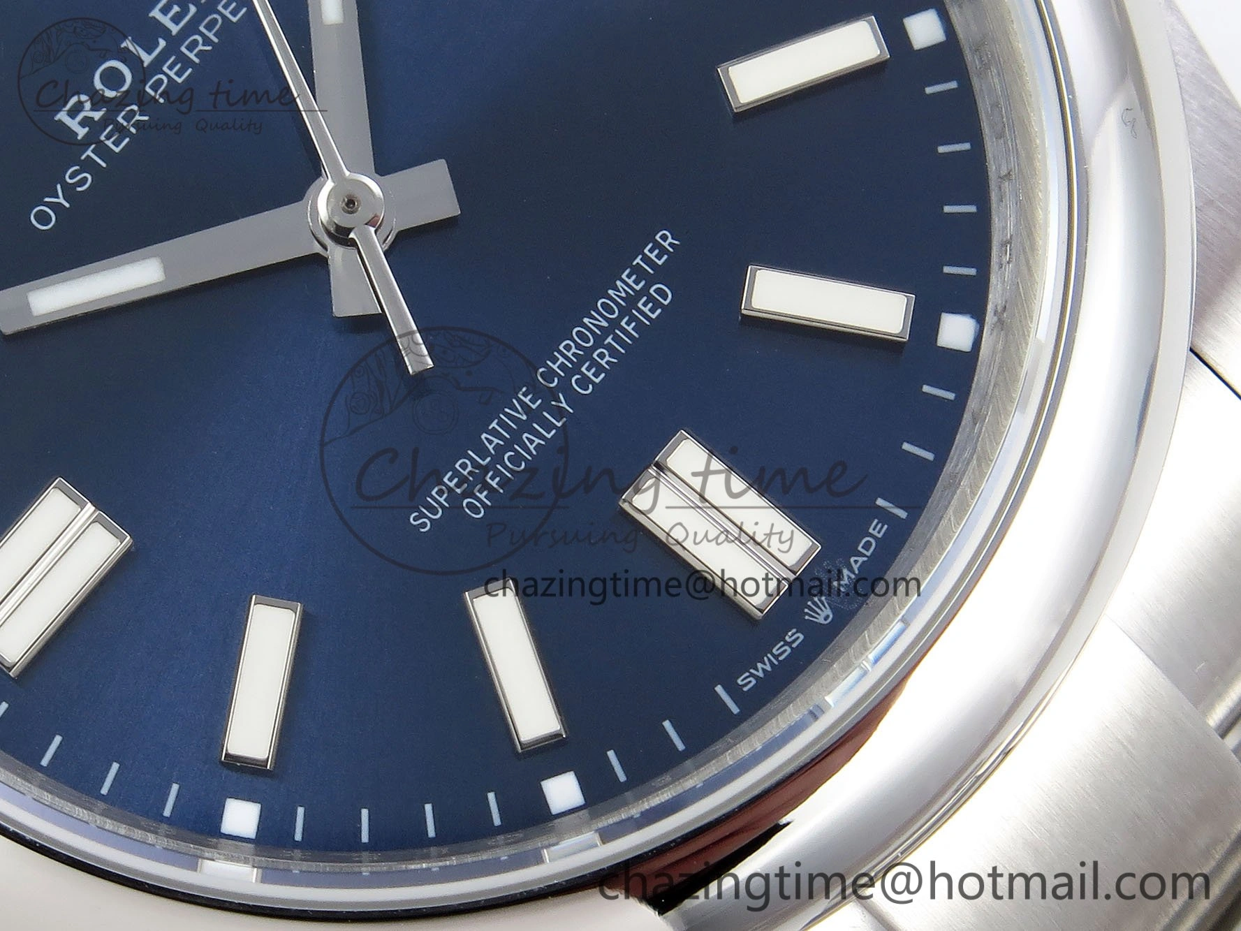 Bright Oyster Perpetual 124300 41mm DIWF 1:1 Best Edition 904L Steel Blue Dial A 1530