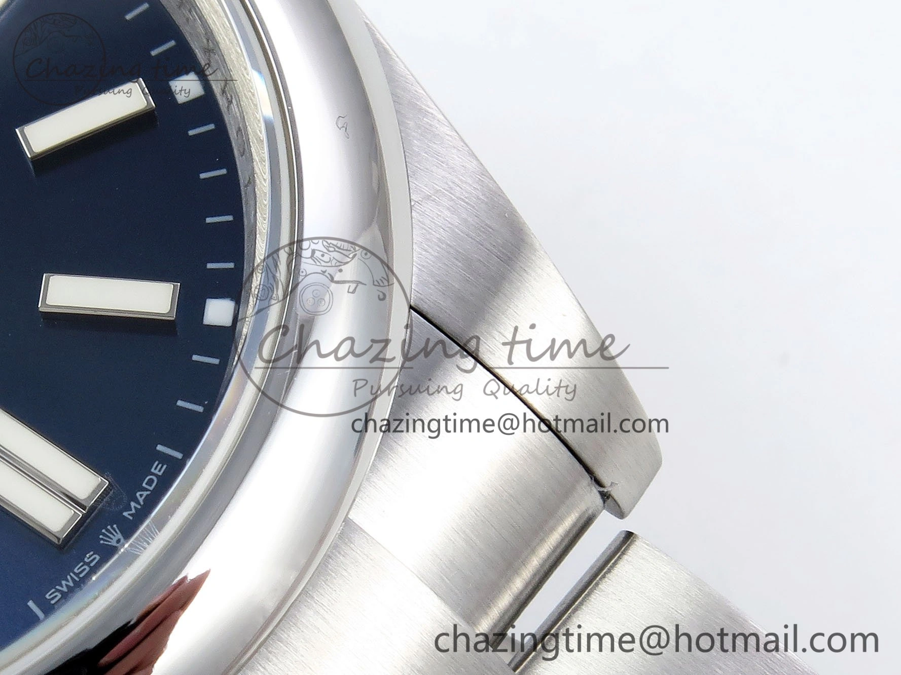 Bright Oyster Perpetual 124300 41mm DIWF 1:1 Best Edition 904L Steel Blue Dial A 1530
