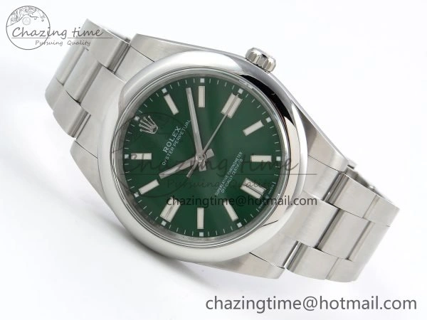 Oyster Perpetual 124300 41mm DIWF 1:1 Best Edition 904L Steel Green Dial A Unique 1532