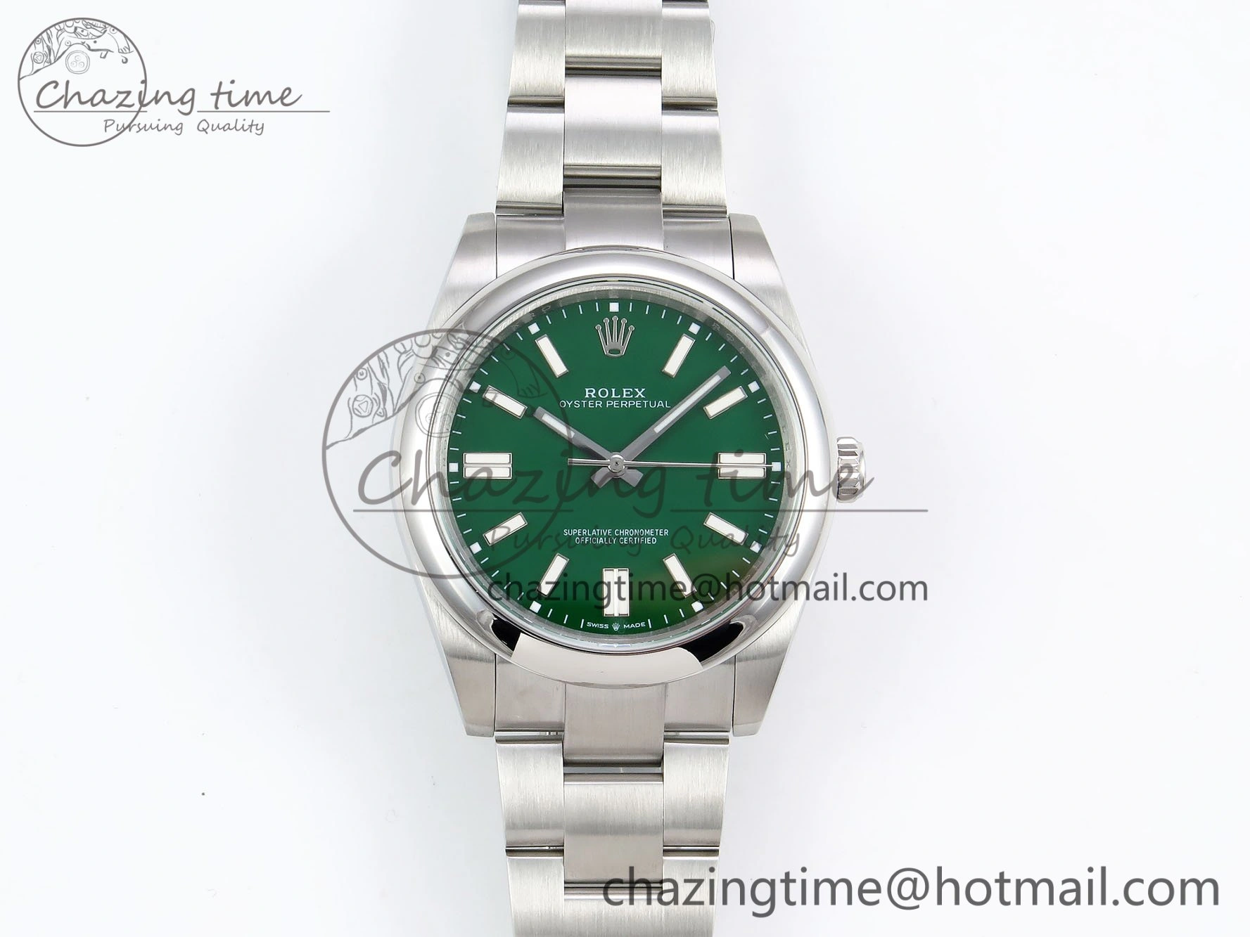 Oyster Perpetual 124300 41mm DIWF 1:1 Best Edition 904L Steel Green Dial A Unique 1532
