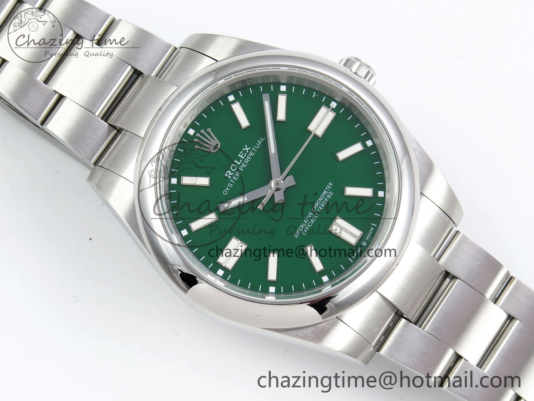 Oyster Perpetual 124300 41mm DIWF 1:1 Best Edition 904L Steel Green Dial A Unique 1532