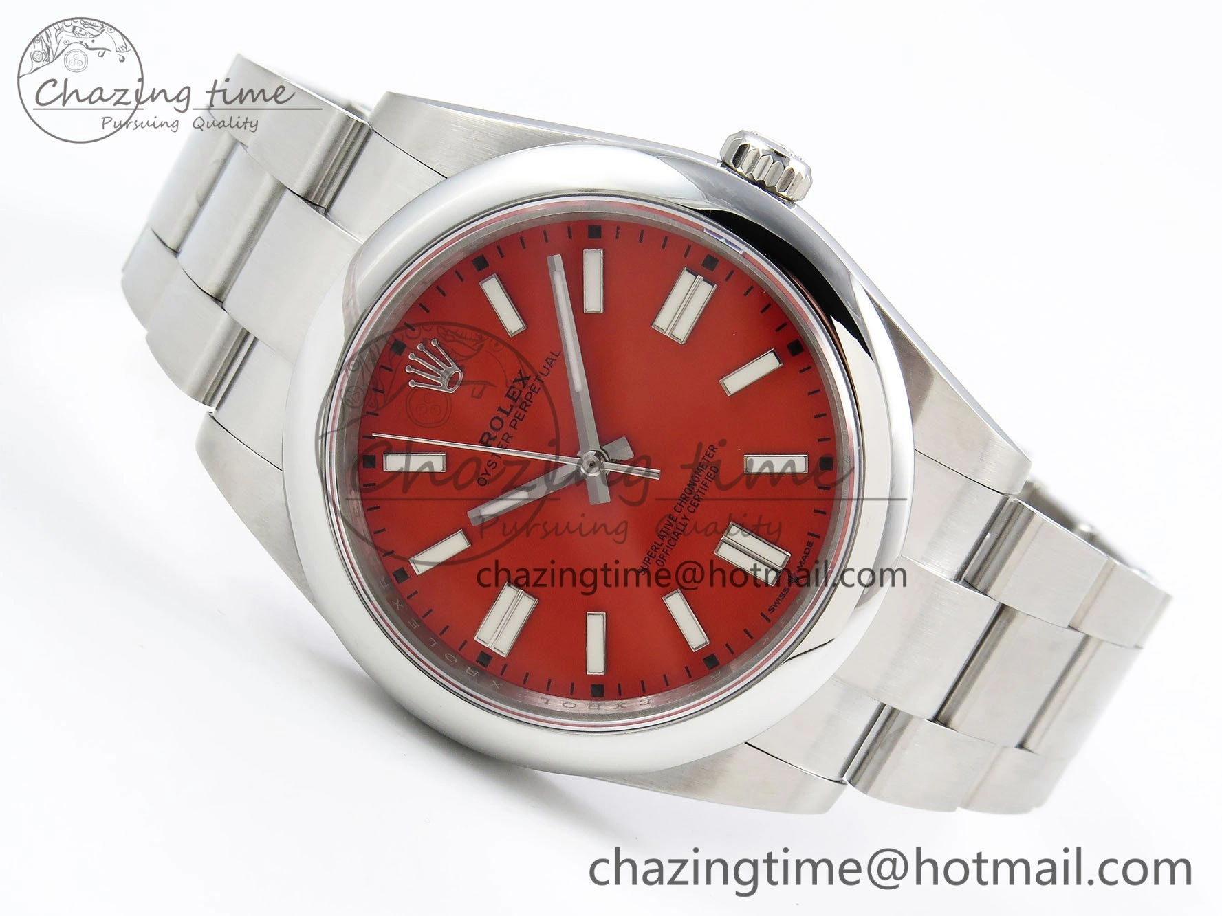 RelaxedFit Oyster Perpetual 124300 41mm DIWF 1:1 Best Edition 904L Steel Orange Dial A 1527