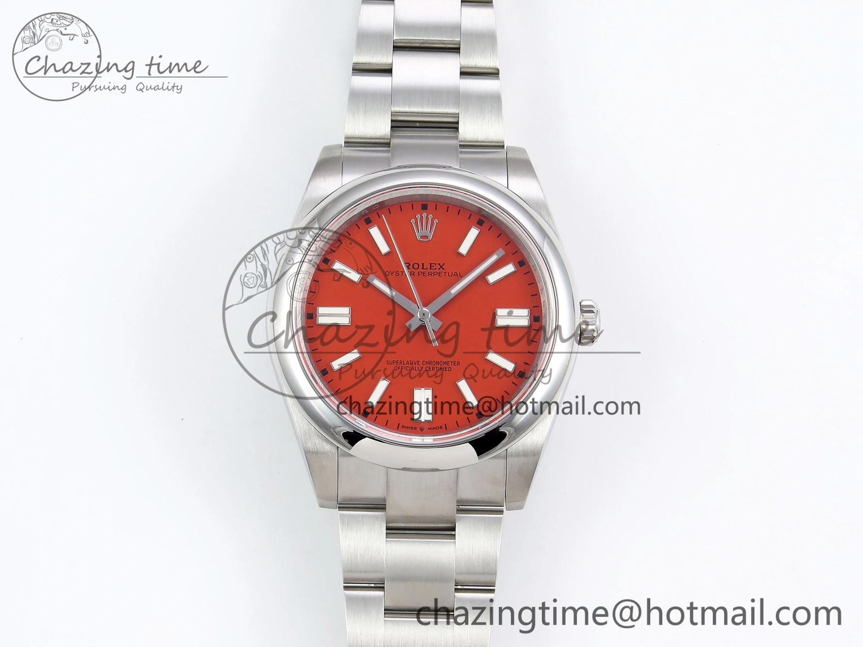 RelaxedFit Oyster Perpetual 124300 41mm DIWF 1:1 Best Edition 904L Steel Orange Dial A 1527