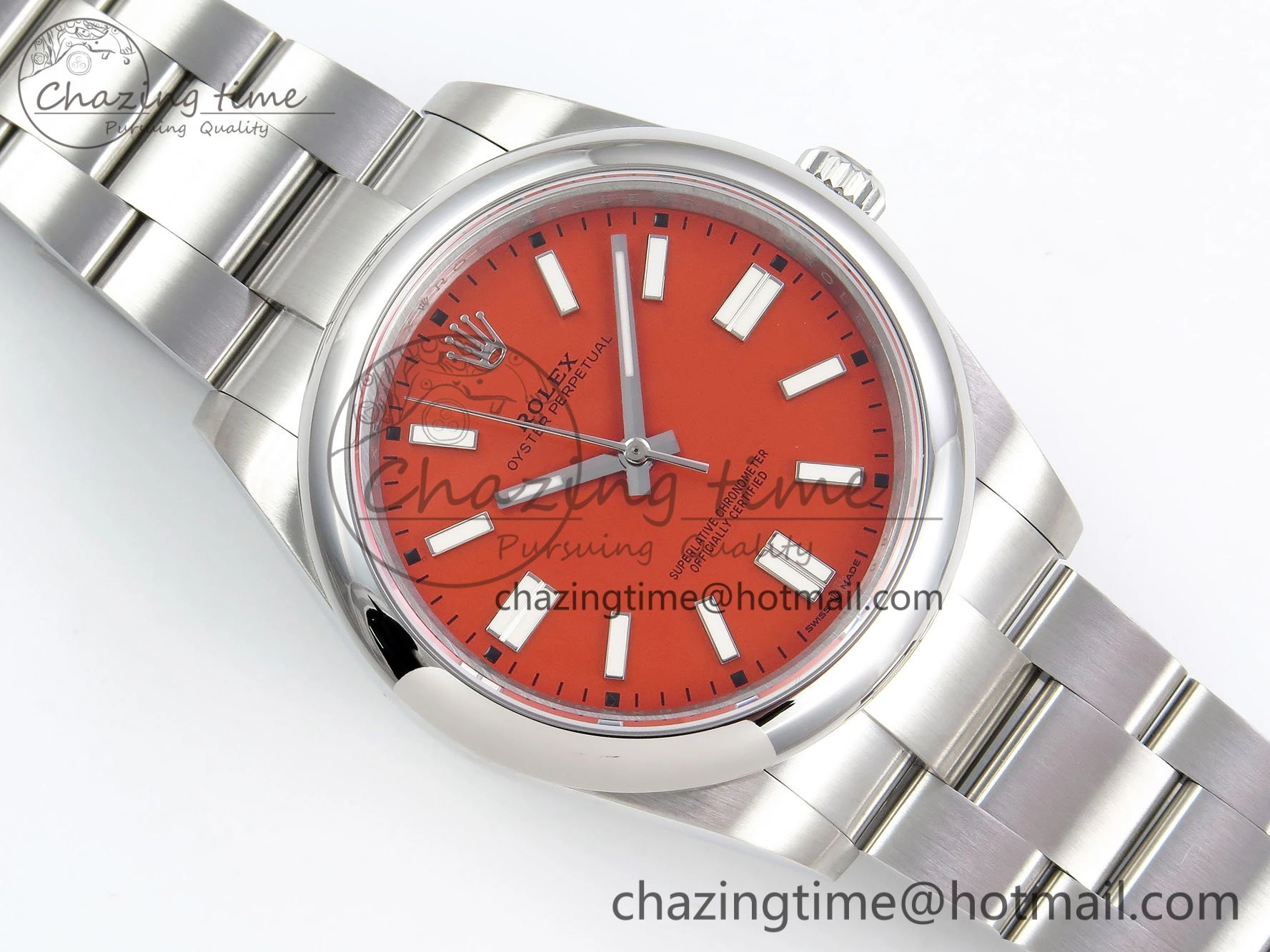 RelaxedFit Oyster Perpetual 124300 41mm DIWF 1:1 Best Edition 904L Steel Orange Dial A 1527